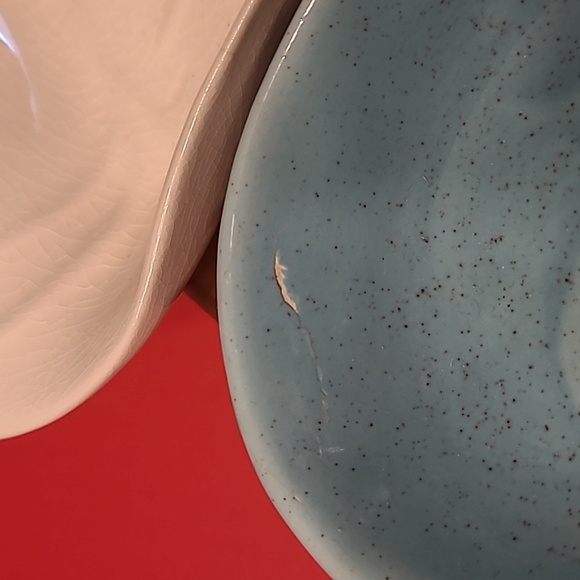 Mid Century Modern Gorgeous Vintage 1950/1960's Pottery Chip and Dip Lazy Susan - Picture 10 of 12